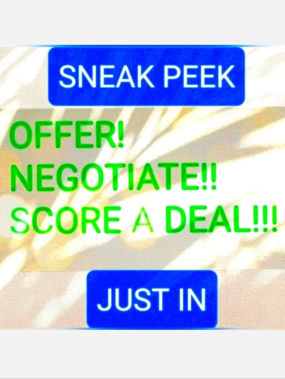 JUST IN, new listings daily. Make me an offer 🛒🛍🎉